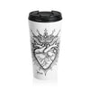 Classic Catholica Heart Stainless Steel Travel Mug - 15oz