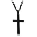 Black Titanium Cross Pendant Prayer Choker hanging in close-up, showing off the matte black finish of the chain and cross by Heavenly Crafted. A bold statement of faith."
Title: "Heavenly Crafted Black Titanium Cross Pendant - Bold Hanging Prayer Choker