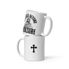 Blessed Beyond Measure" Coffee Mug – Elegant White Design | Heavenly Crafted