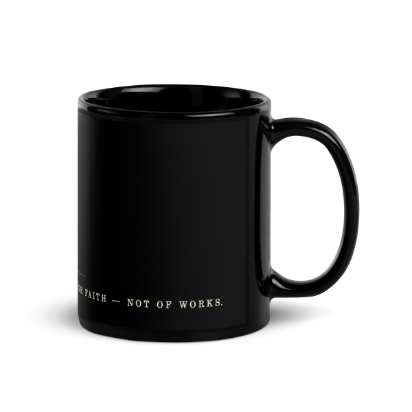 Filed Under Grace Ephesians 2:8 Black Christian Mug
