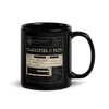 Classified Faith Hebrews 11:1 Black Christian Mug