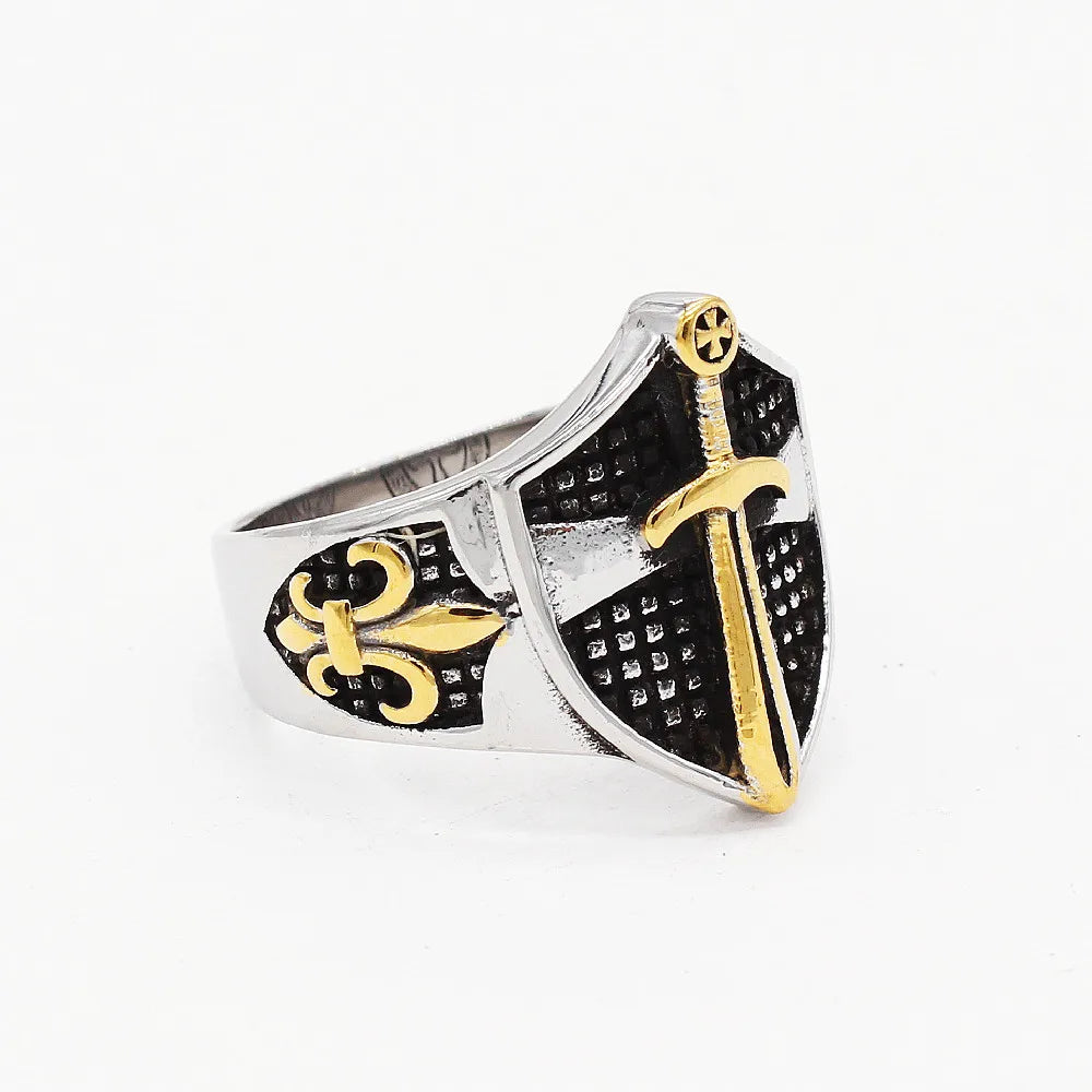 Just the gold cross ring