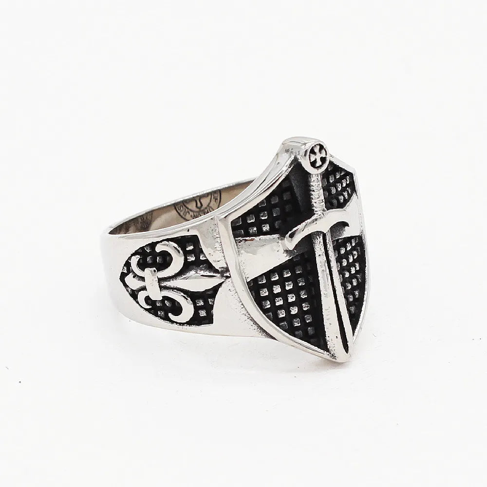 Just the silver cross ring