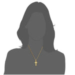 Stainless Steel Prayer Choker by Heavenly Crafted, mockup on a shadow woman, emphasizing the elegant fit and spiritual symbolism of this faith-inspired jewelry piece.