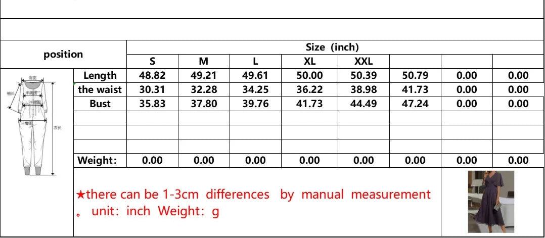 Measurements Sheet and Details on the Dresses: "Measurements sheet and detailed specifications for the Elegant Vintage Pencil Dress, including size guide and fabric details. Available in Pink, Ashy Light Blue, and Deep Purple, ensuring a perfect fit for any occasion.