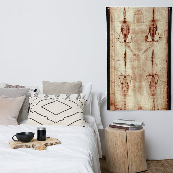 Gospel Noir — Turin Shroud Study Flag (One-Sided Print)
