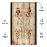 Gospel Noir — Turin Shroud Study Flag (One-Sided Print)