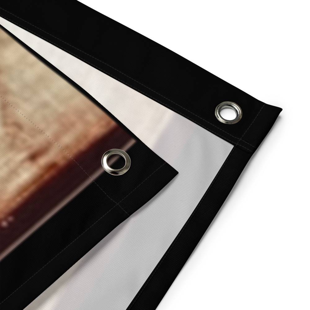 Gospel Noir — Turin Shroud Study Flag (One-Sided Print)