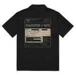 Case Closed Risen Christian streetwear button-down shirt back view