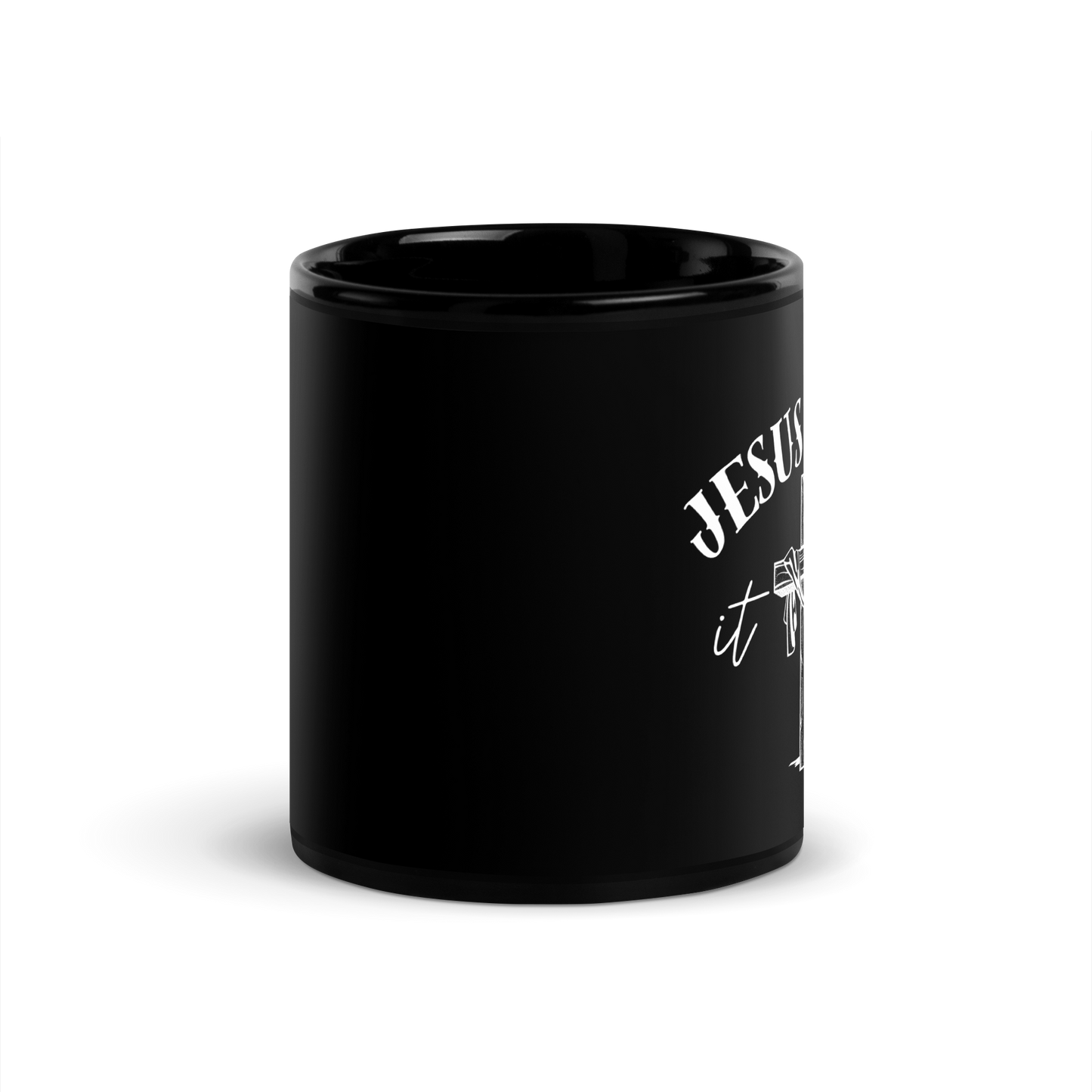 Jesus Paid It All Black Coffee Mug – Grace & Faith in Ephesians 2:8-9