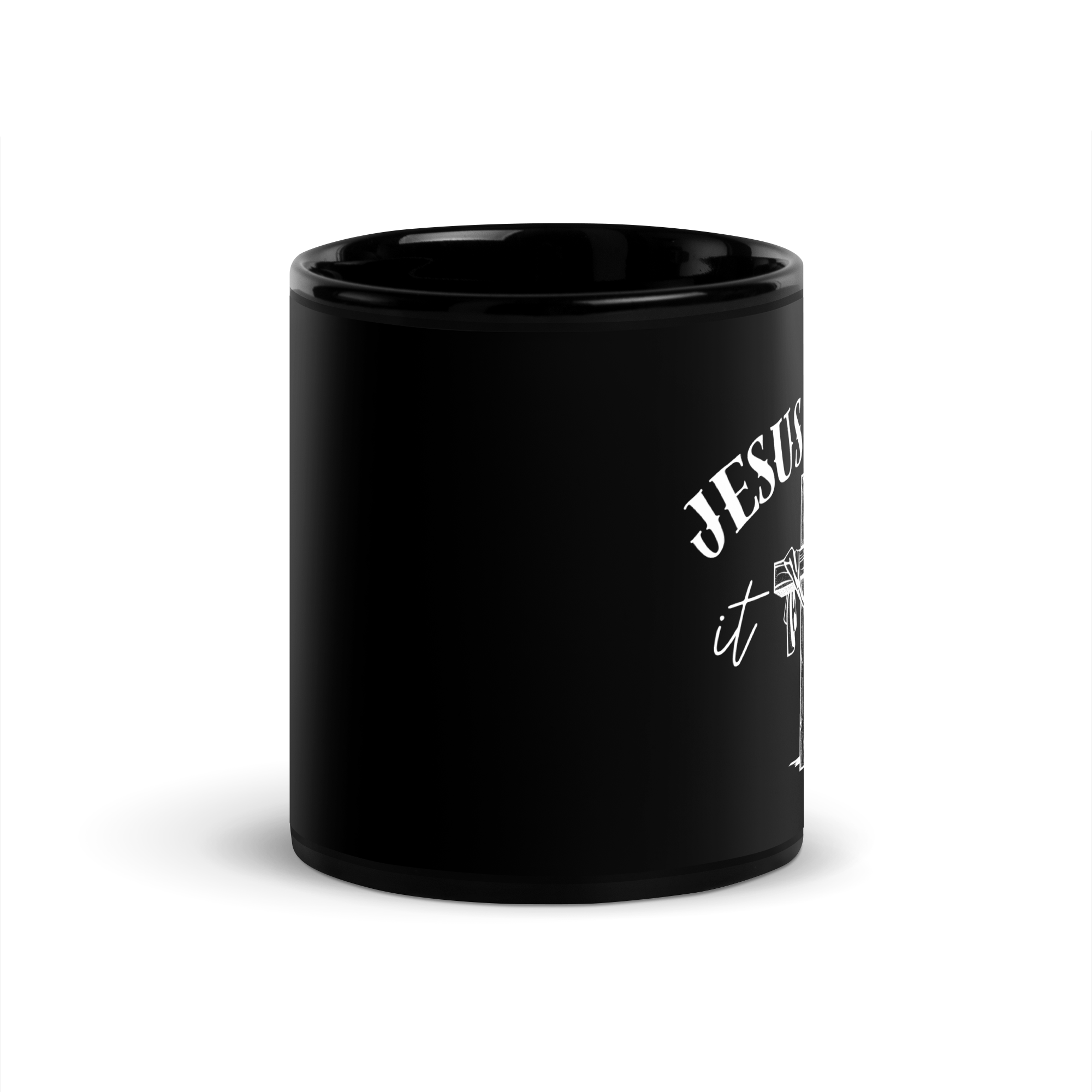 Jesus Paid It All Black Coffee Mug – Grace & Faith in Ephesians 2:8-9