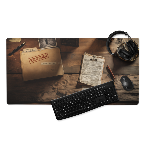 Gospel Noir — “Case File: The Nazarene” Desk Mat (REOPENED)