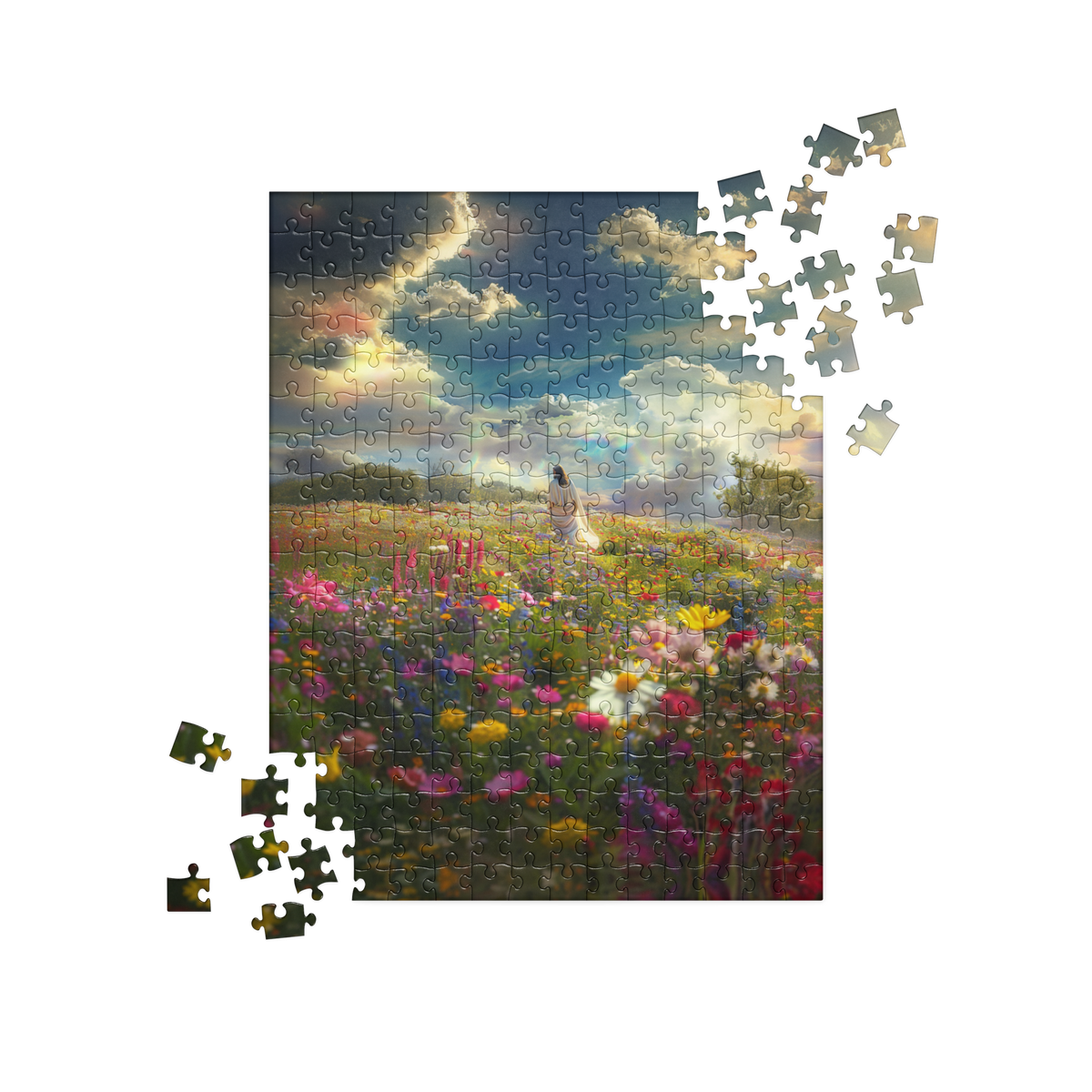 Front view of completed puzzle