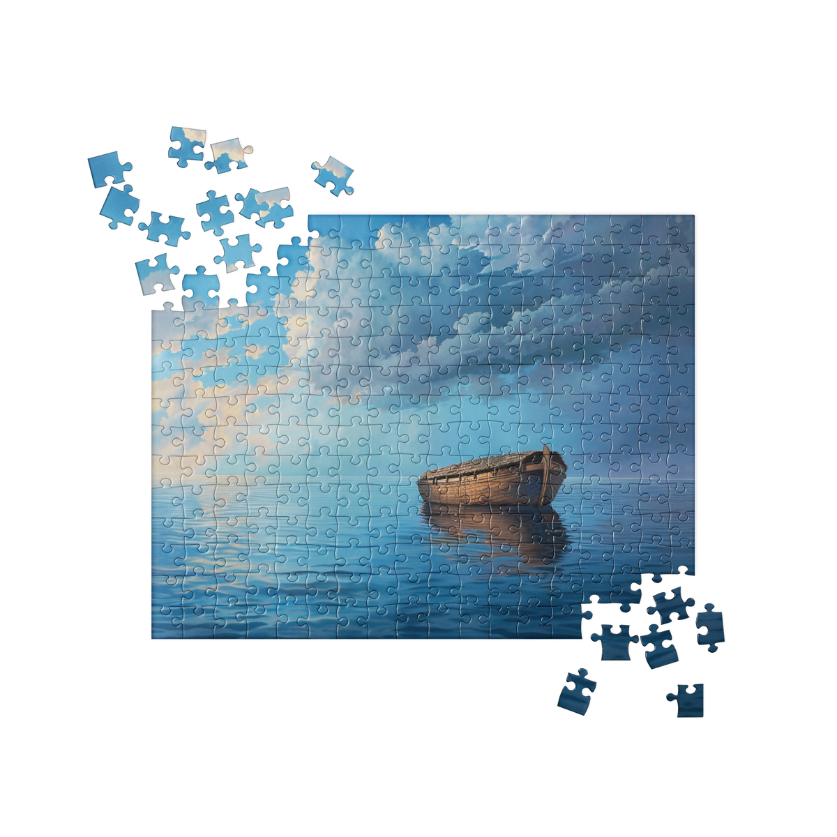 Front view of completed puzzle