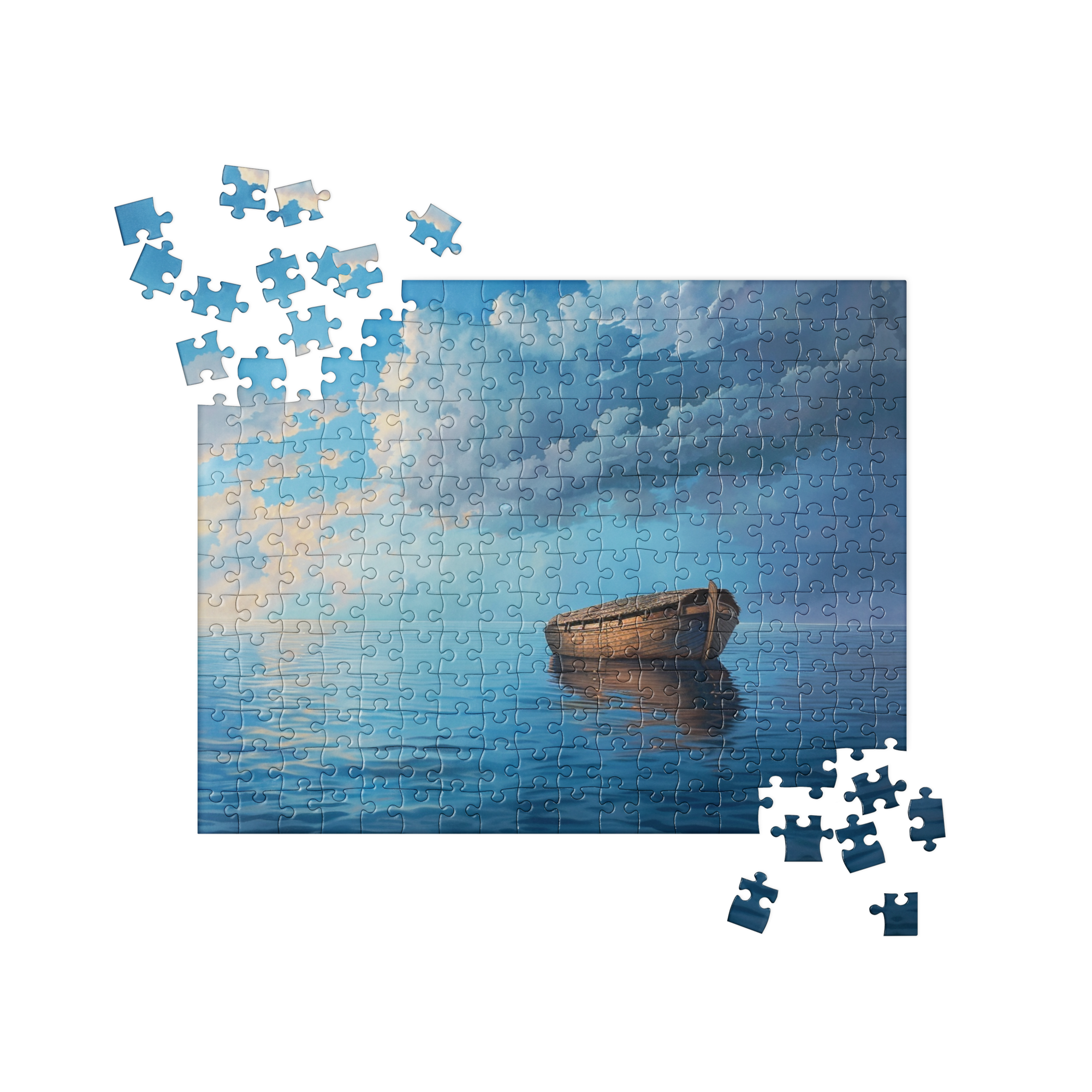 Front view of completed puzzle