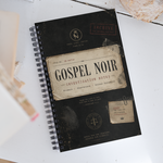 Gospel Noir Investigation Notes Spiral Note book Product mockup Black