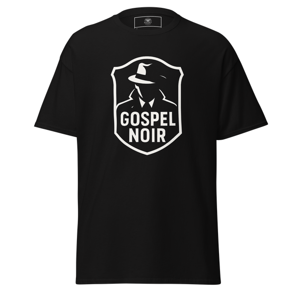Gospel Noir Black Cotton T‑Shirt – Heavenly Crafted Unisex Tee