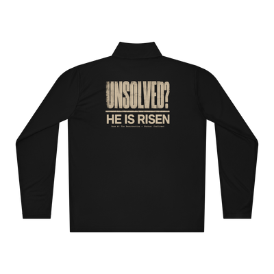 Gospel Noir Fingerprint Cross Christian quarter-zip pullover back view