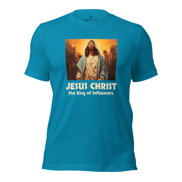 Jesus Christ: The King of Influencers" T-Shirt – Trendy Faith Design | Heavenly Crafted
