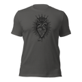 Jesus Heart T-Shirt – Subtle Faith Style in Classic Gray