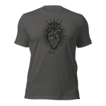 Jesus Heart T-Shirt – Subtle Faith Style in Classic Gray