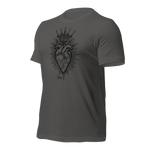 Jesus Heart T-Shirt – Subtle Faith Style in Classic Gray