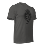 Jesus Heart T-Shirt – Subtle Faith Style in Classic Gray