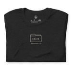 Folded Gospel Noir Filed Under Grace Ephesians 2:8 vintage black Christian t-shirt