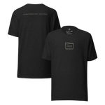 Gospel Noir Filed Under Grace Ephesians 2:8 Christian t-shirt front and back mockup black Heather
