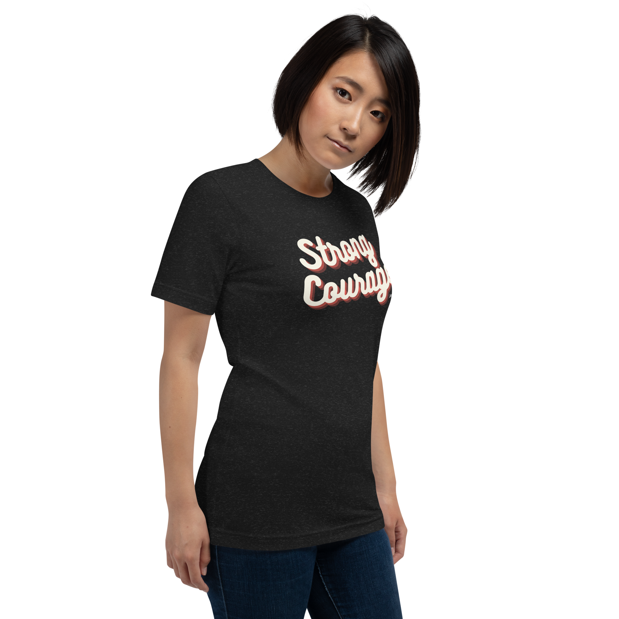 "Strong & Courageous" Joshua 1:9 Shirt - Christian Faith T-Shirt