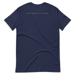 Gospel Noir Filed Under Grace Ephesians 2:8 Christian t-shirt Navy scripture print