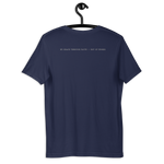 Gospel Noir Filed Under Grace Ephesians 2:8 vintage Navy Christian t-shirt displayed on hanger Gospel Noir Filed Under Grace Ephesians 2:8 Christian t-shirt back scripture print