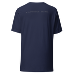 Gospel Noir Filed Under Grace Ephesians 2:8 Christian t-shirt back scripture print - Navy