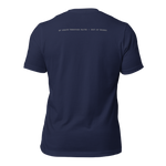 Gospel Noir Filed Under Grace Ephesians 2:8 Christian t-shirt back scripture print - Navy Slim fit
