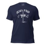 3D model of 'Jesus Paid It All' T-shirt in black.