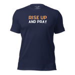 Rise Up and Pray T-Shirt – Navy Inspirational Tee