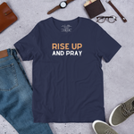 Rise Up and Pray T-Shirt – Navy Inspirational Tee