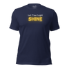 Let Your Light Shine T-Shirt – Glowing Yellow on Navy