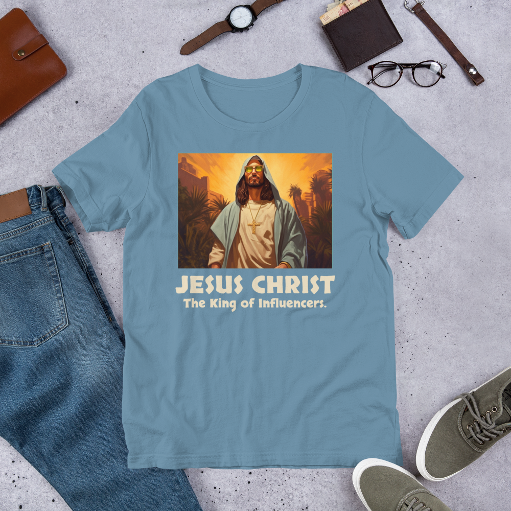 Jesus Christ: The King of Influencers T-Shirt – Faith-Inspired Urban Style Tee