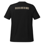 Gospel Noir Case Closed Risen John 3:16 Christian t-shirt back scripture print