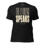 Gospel Noir The Evidence Speaks Romans 1:20 Christian t-shirt in Black 