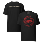 Gospel Noir Case Closed Risen John 3:16 Christian t-shirt front and back mockup 