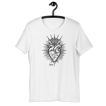 Jesus Heart T-Shirt – Subtle Faith Style in Classic Gray