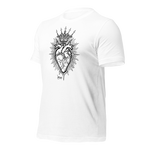 Jesus Heart T-Shirt – Subtle Faith Style in Classic Gray