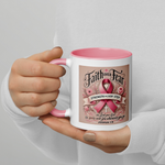 Breast Cancer Awareness Mug – Strength & Courage | Joshua 1:9
