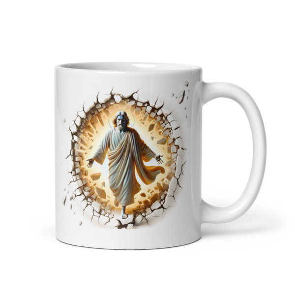 Divine Breakthrough Coffee Mug – Jesus Walking Through Design