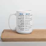 "You Say vs. God Says" Inspirational Mug – Encouragement for Every Day